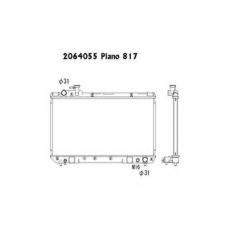 2064055 ORDONEZ Радиатор, охлаждение двигателя