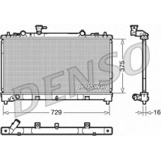 DRM44038 DENSO Радиатор, охлаждение двигателя