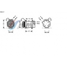 CNK217 AVA Компрессор, кондиционер