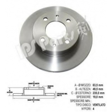 IBT-1H07 IPS Parts Тормозной диск