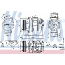 89114 NISSENS Компрессор, кондиционер