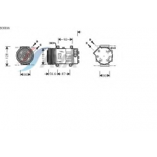 SCK016 AVA Компрессор, кондиционер