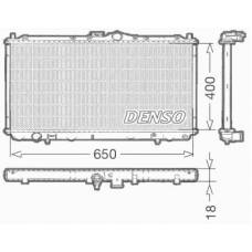 DRM45010 DENSO Радиатор, охлаждение двигателя