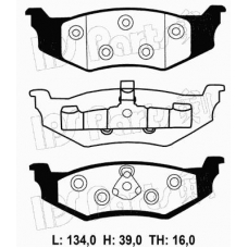 IBR-1018 IPS Parts Комплект тормозных колодок, дисковый тормоз