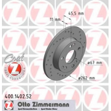 400.1402.52 ZIMMERMANN Тормозной диск