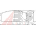 36178 ABS Комплект тормозных колодок, дисковый тормоз