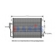 042022N AKS DASIS Конденсатор, кондиционер