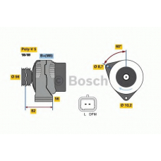 0 986 049 910 BOSCH Генератор