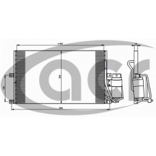 300043 ACR Конденсатор, кондиционер