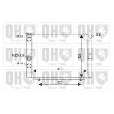 QER1827 QUINTON HAZELL Радиатор, охлаждение двигателя