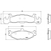 P 11 001 BREMBO Комплект тормозных колодок, дисковый тормоз