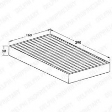 TSP0325076 DELPHI Фильтр, воздух во внутренном пространстве