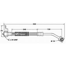 FBH7409 FIRST LINE Тормозной шланг