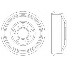 60901 PAGID Тормозной барабан