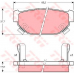 GDB381 TRW Комплект тормозных колодок, дисковый тормоз