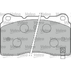 598772 VALEO Комплект тормозных колодок, дисковый тормоз