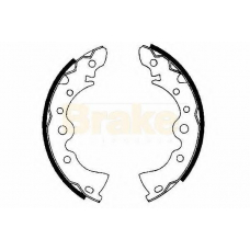 SH1246 BRAKE ENGINEERING Комплект тормозных колодок