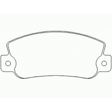 P 23 032 BREMBO Комплект тормозных колодок, дисковый тормоз