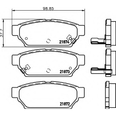 N-1488 COBREQ Комплект тормозных колодок, дисковый тормоз