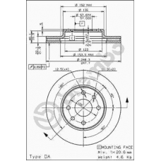 09.6875.10 BREMBO Тормозной диск