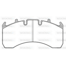 JSA 10563.10 WOKING Комплект тормозных колодок, дисковый тормоз