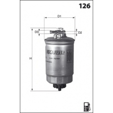 ELG5210 MECAFILTER Топливный фильтр