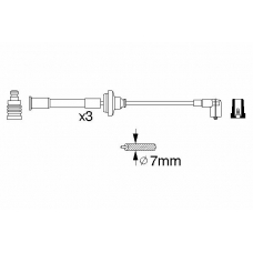 0 356 912 880 BOSCH Комплект проводов зажигания