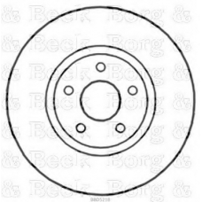 BBD5218 BORG & BECK Тормозной диск