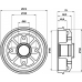 MBD227 MINTEX Тормозной барабан