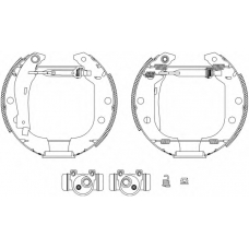 8DB 355 003-691 HELLA PAGID Комплект тормозных колодок