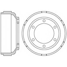 VBE618 MOTAQUIP Тормозной барабан