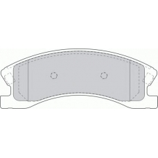 FDB1659 FERODO Комплект тормозных колодок, дисковый тормоз