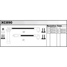 XC890 QUINTON HAZELL Комплект проводов зажигания