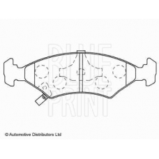 ADG04238 BLUE PRINT Комплект тормозных колодок, дисковый тормоз