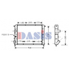 181560N AKS DASIS Радиатор, охлаждение двигателя