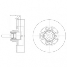 BG9114RS DELPHI Тормозной диск