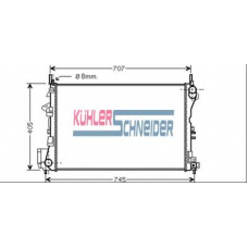 0620141 KUHLER SCHNEIDER Радиатор, охлаждение двигател