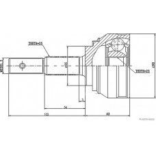 J2821013 HERTH+BUSS JAKOPARTS Шарнирный комплект, приводной вал