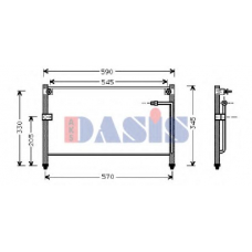 112070N AKS DASIS Конденсатор, кондиционер