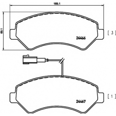 8DB 355 019-901 HELLA PAGID Комплект тормозных колодок, дисковый тормоз