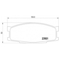 MDB1449 DON Комплект тормозных колодок, дисковый тормоз