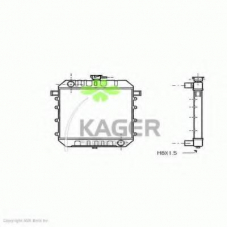 31-2650 KAGER Радиатор, охлаждение двигателя