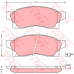 GDB877 TRW Комплект тормозных колодок, дисковый тормоз