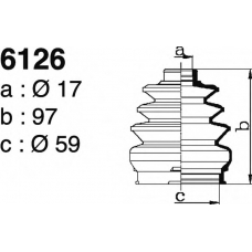 6126 DEPA Комплект пылника, приводной вал