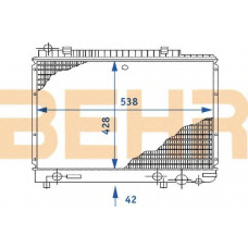 2108460 BEHR Radiator