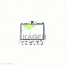 31-0273 KAGER Радиатор, охлаждение двигателя