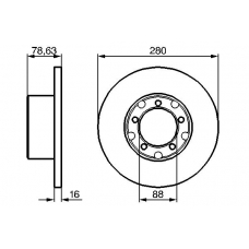 0 986 478 201 BOSCH Тормозной диск