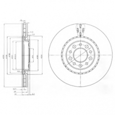 BG3993 DELPHI Тормозной диск