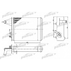 PRS2093 PATRON Теплообменник, отопление салона