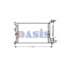 060450N AKS DASIS Радиатор, охлаждение двигателя